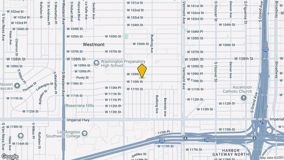 1241 W 110th St Mapa y Detalles de la Ubicación