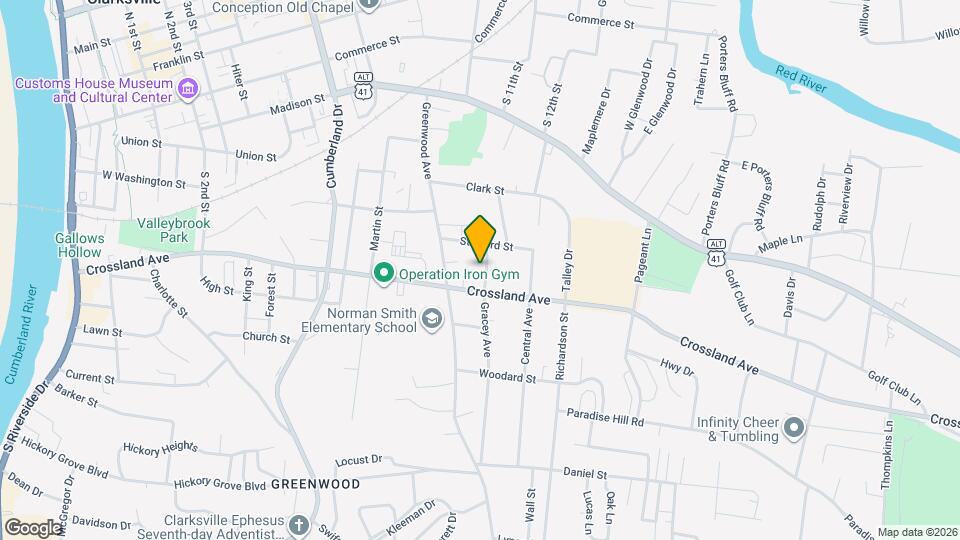 616 Gracey Ave Map and Location Details