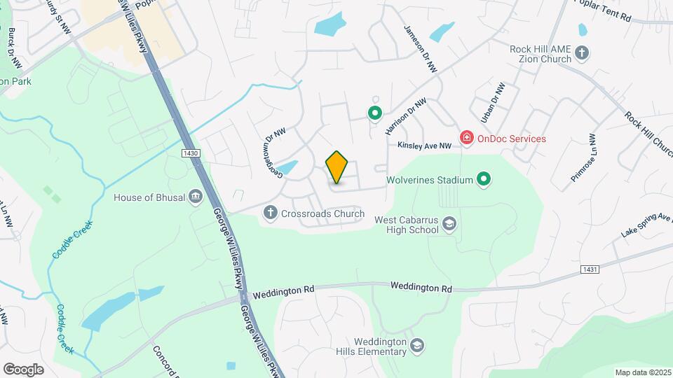 2549 Old Ashworth Ln NW Map and Location Details