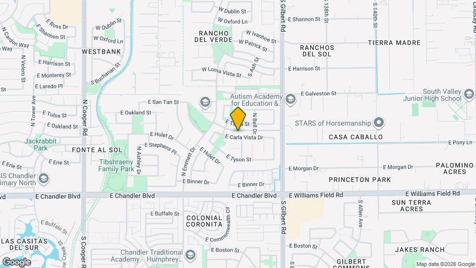 2760 E Carla Vista Dr Map and Location Details