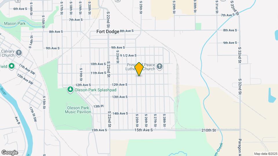 1113 S 25th St Map and Location Details