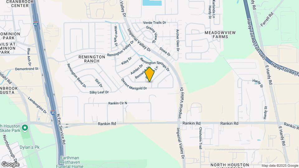 18507 Prairie Larkspur Dr Mapa y Detalles de la Ubicación