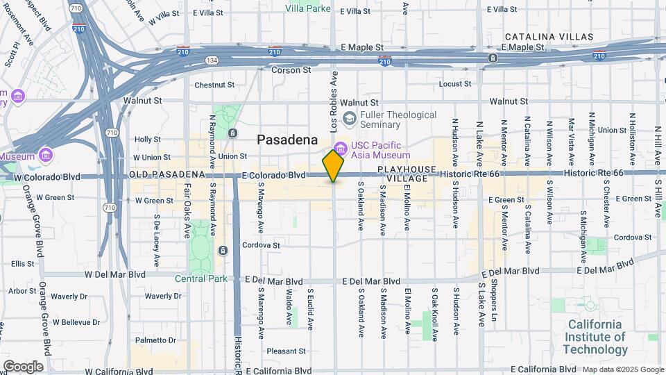 39 S Los Robles Ave Map and Location Details