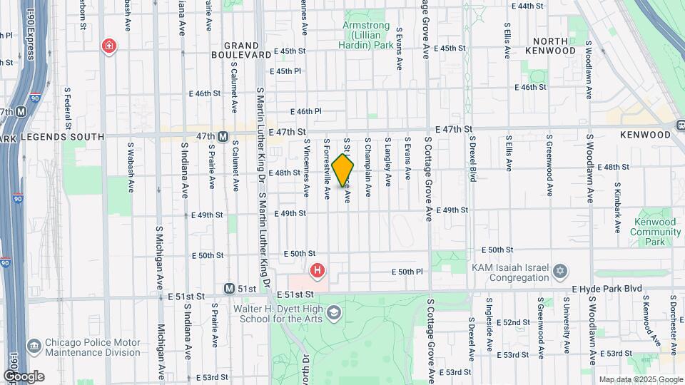 4830 S St Lawrence Ave Map and Location Details
