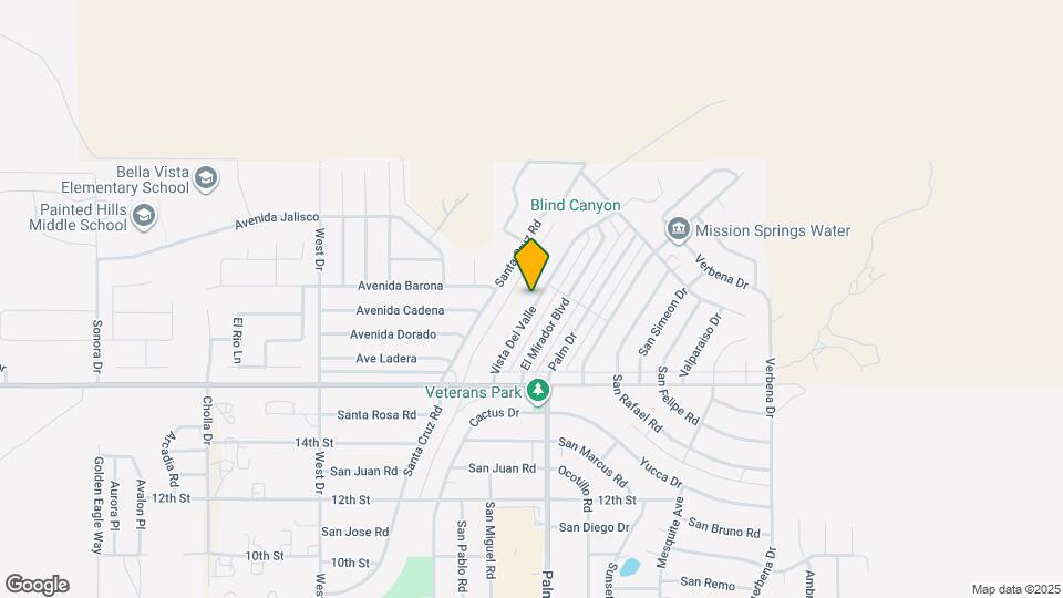 9641 Vista Del Valle Map and Location Details