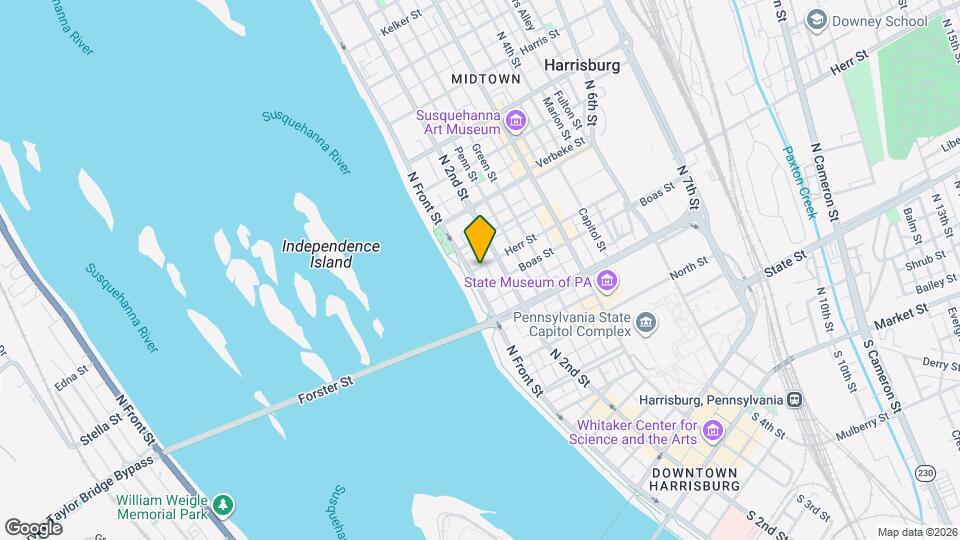 1017 N Front St Map and Location Details