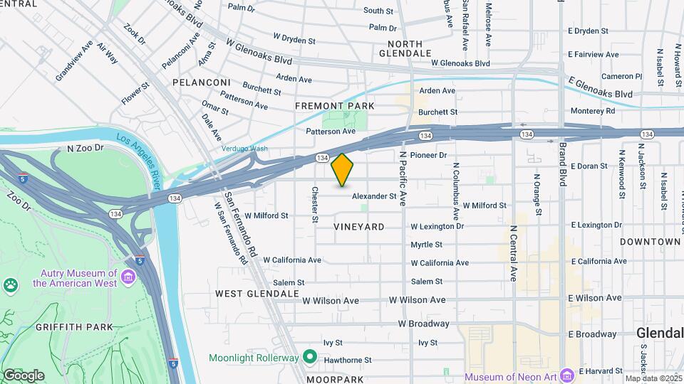 633 Alexander St Map and Location Details