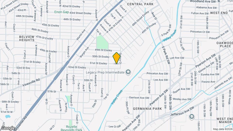 1781 51st St Ensley Map and Location Details