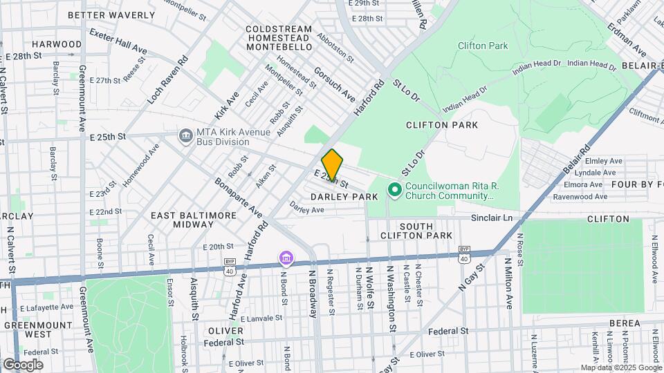 1660 Normal Ave Map and Location Details