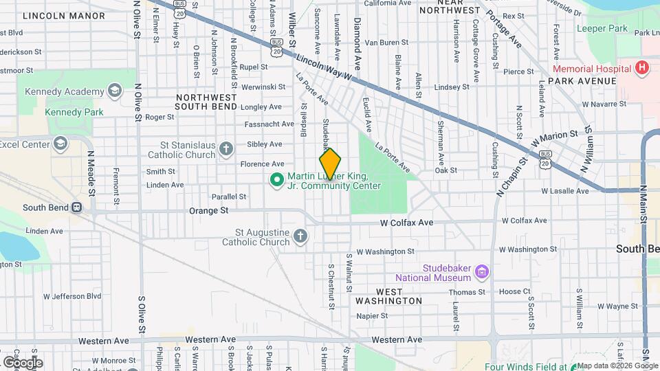 1328 Linden Ave Map and Location Details