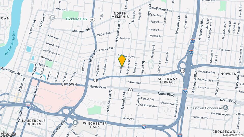 640 Leath St Map and Location Details