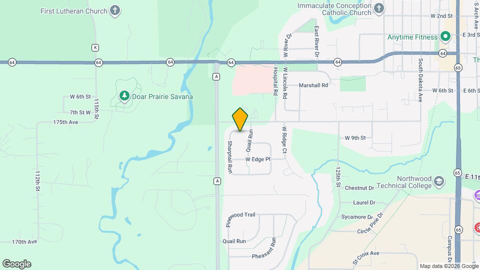 1234 W 9th St Map and Location Details