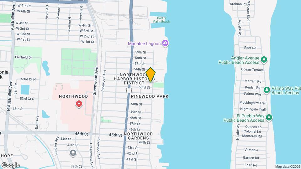 5409 N Flagler Dr Map and Location Details