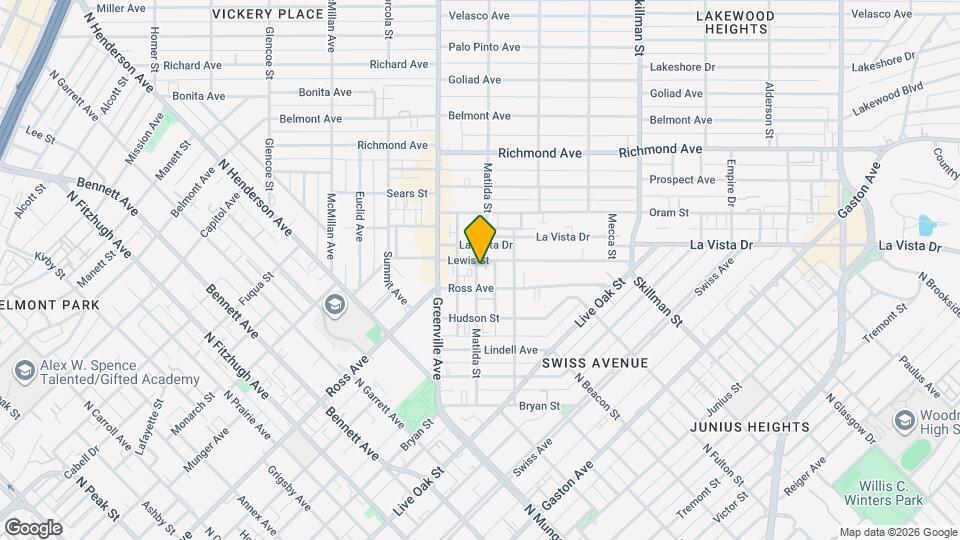 1718 Matilda St Map and Location Details