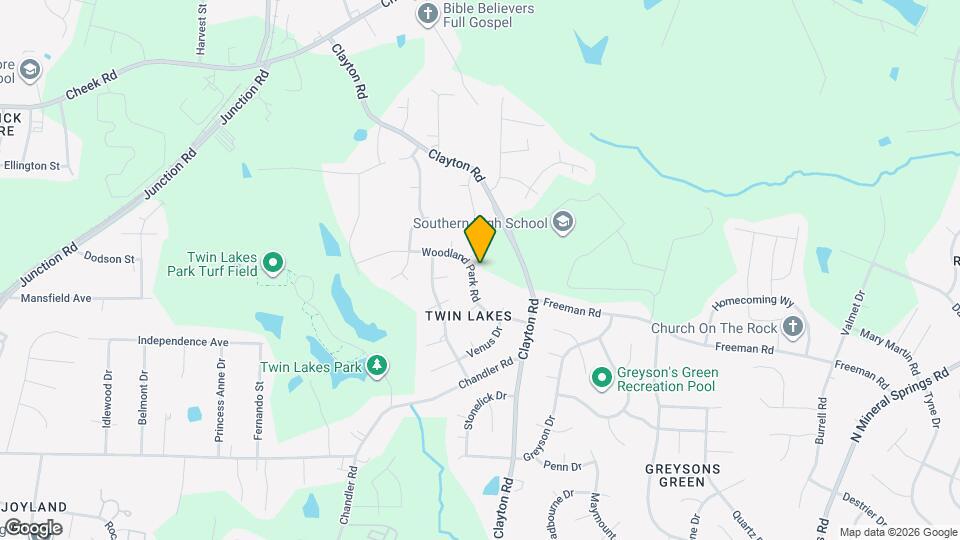 3315 Woodland Park Rd Map and Location Details