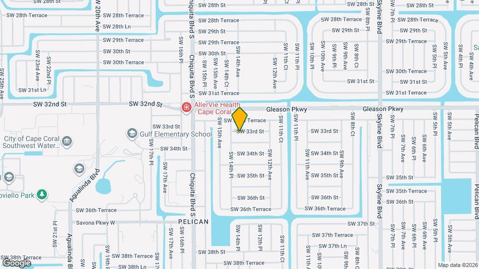 1314 SW 33rd St Map and Location Details