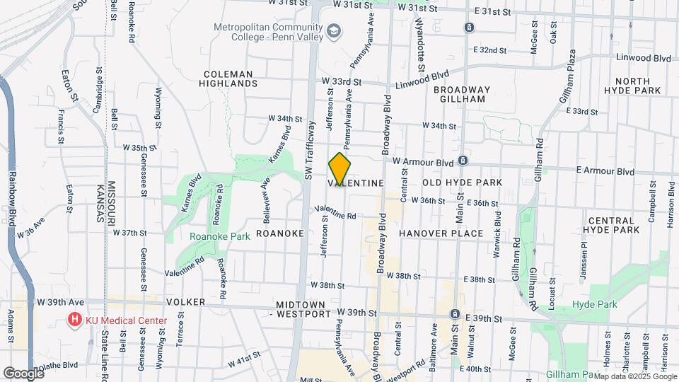 3558 Pennsylvania Ave Map and Location Details