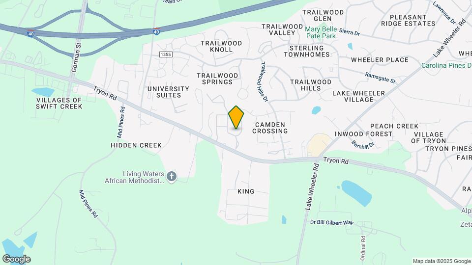 Campus Crossings at Raleigh Mapa y Detalles de la Ubicación