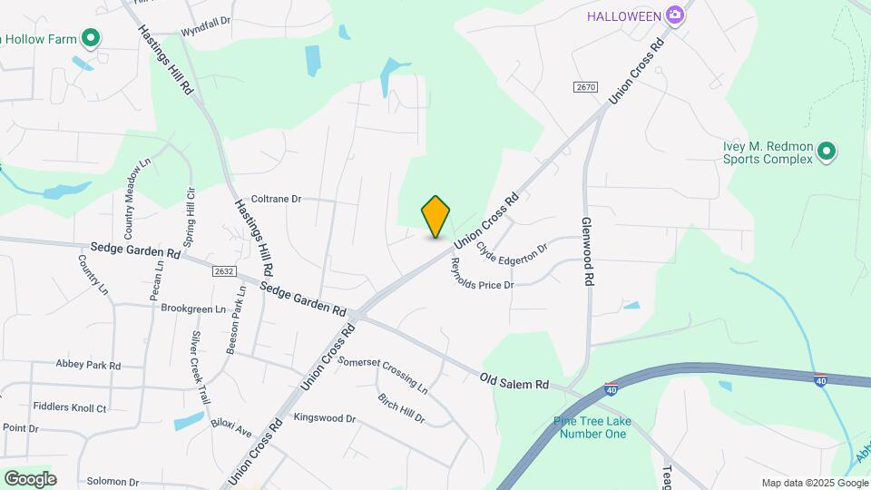 1368 Union Cross Rd Map and Location Details