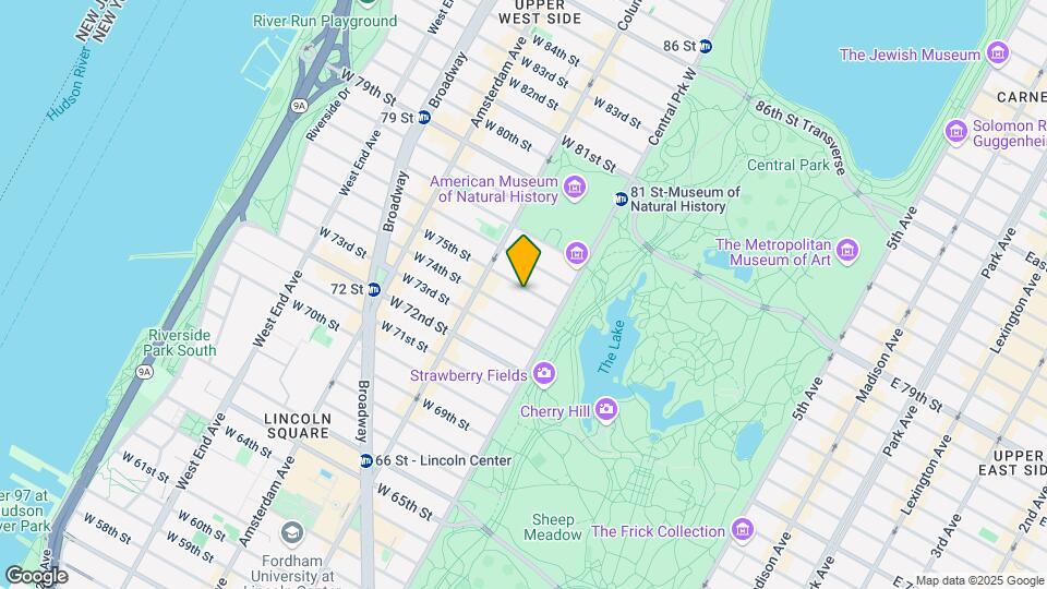 28 W 75th St Map and Location Details