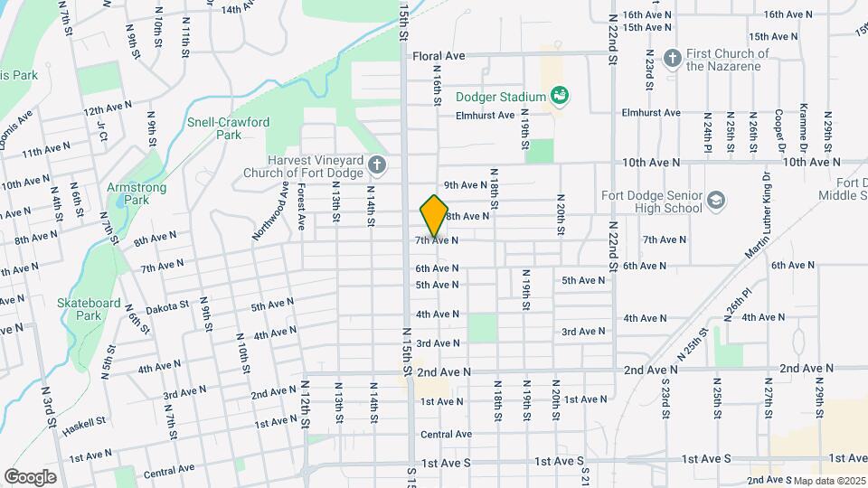 618 N 16th St Map and Location Details