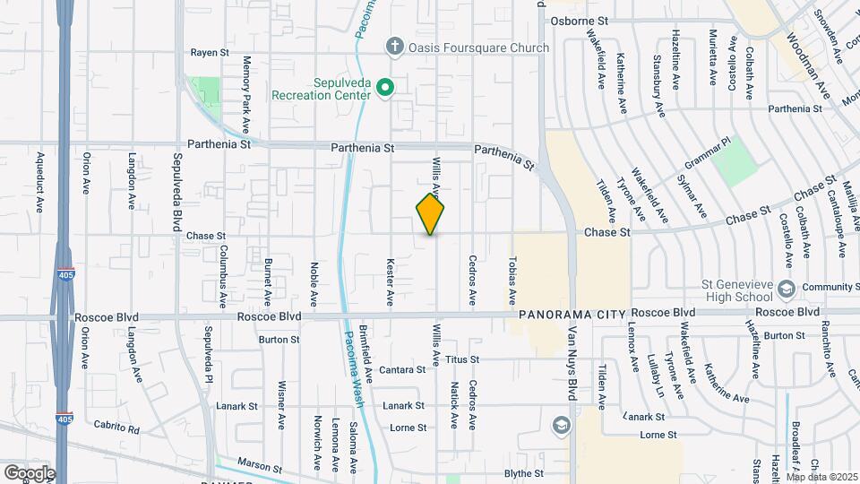 8435 Willis Ave Mapa y Detalles de la Ubicación