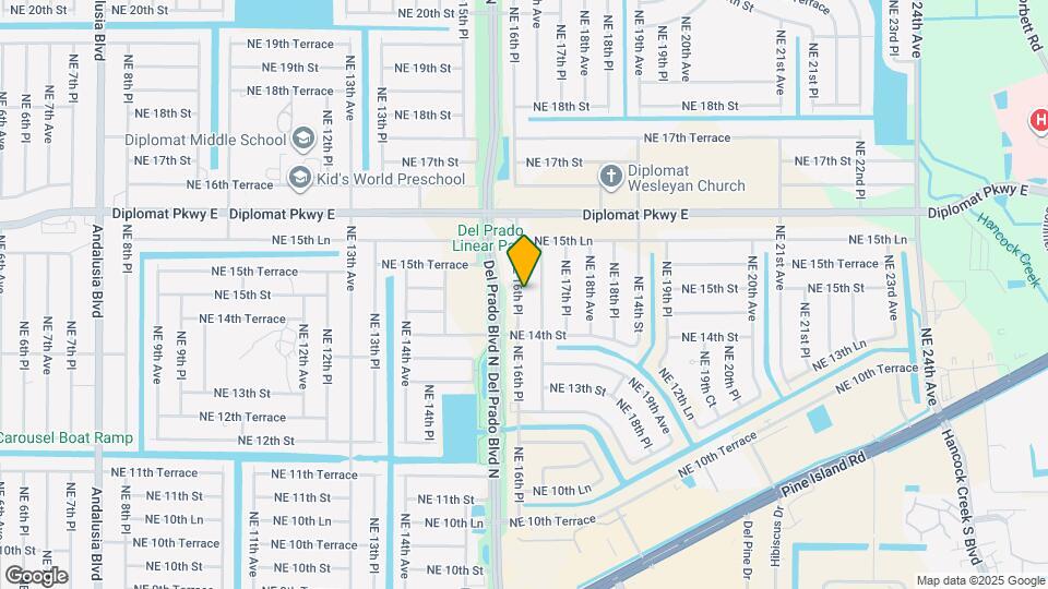 1423 NE 16th Pl Map and Location Details