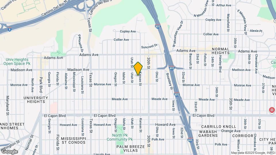 4542-4548 Kansas St Map and Location Details
