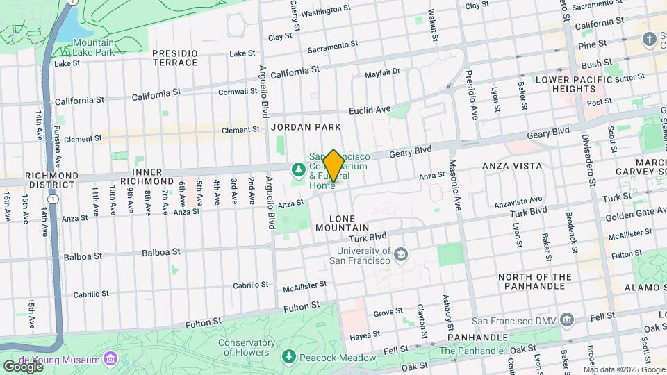 750 Anza St Map and Location Details
