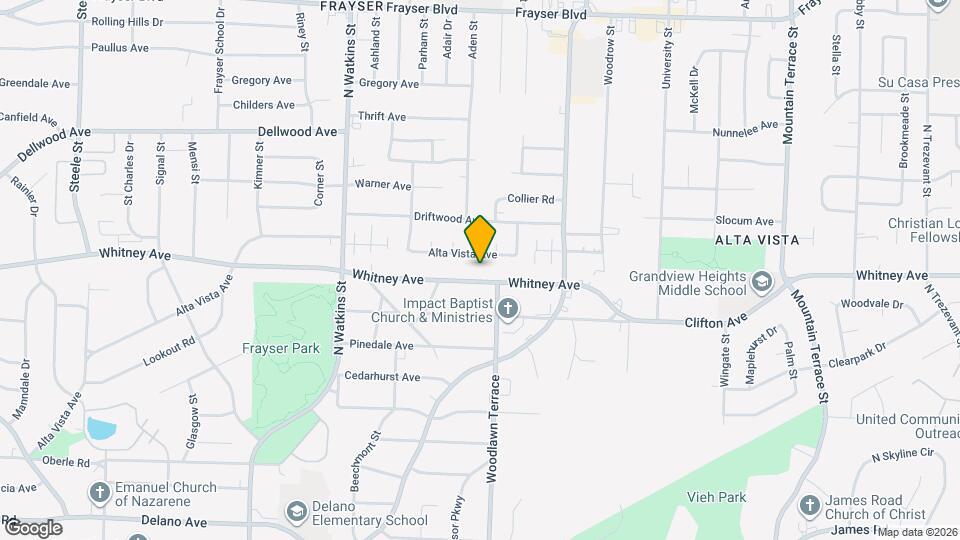 1970 Whitney Ave Mapa y Detalles de la Ubicación