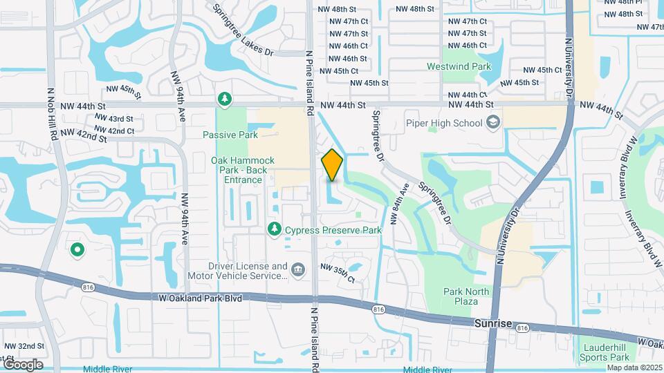 4088 N Pine Island Rd, Unit 405 Map and Location Details