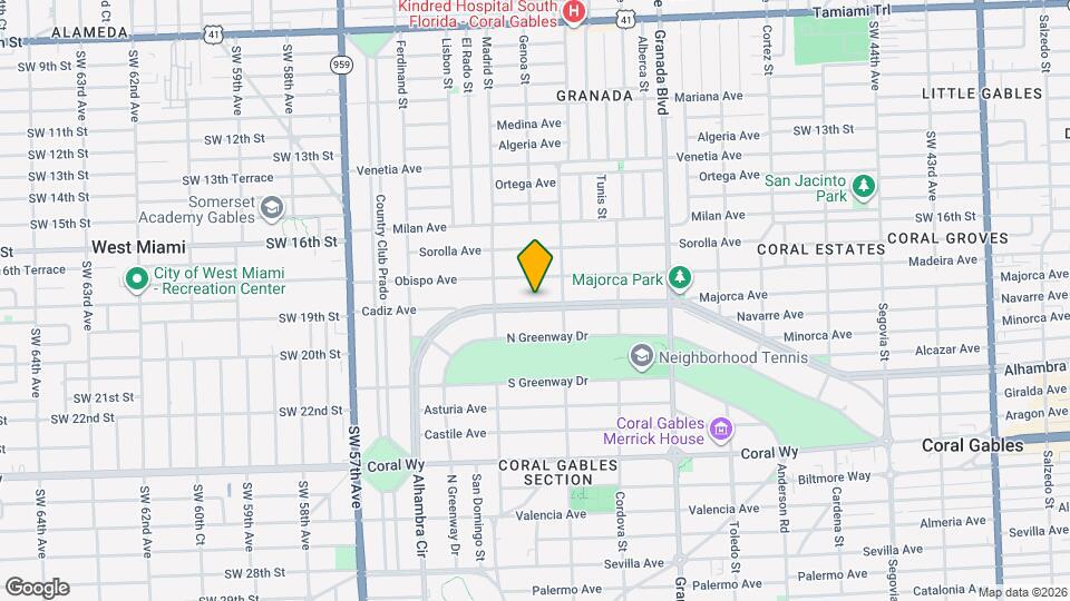1225 Alhambra Cir Map and Location Details