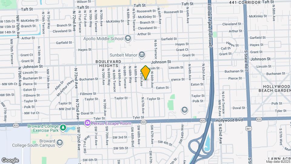 600 N 66 Terrace Map and Location Details