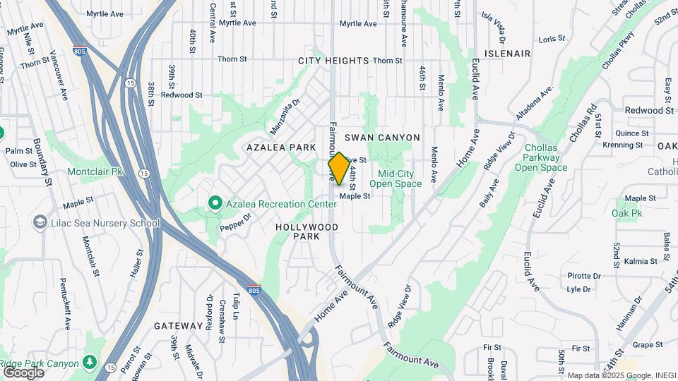 2609-2615 Fairmount Ave Map and Location Details