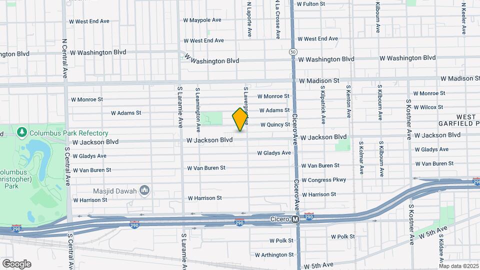 5012 W Jackson Blvd Mapa y Detalles de la Ubicación