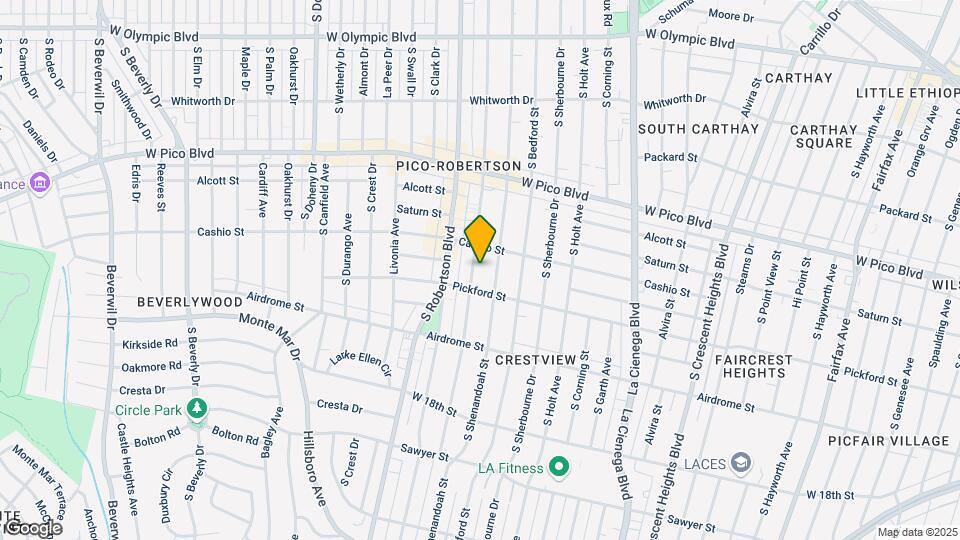1524 S Wooster St Mapa y Detalles de la Ubicación