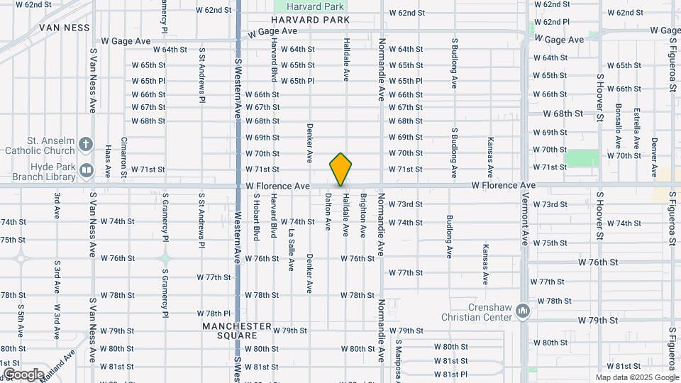 1508 W Florence Ave Map and Location Details