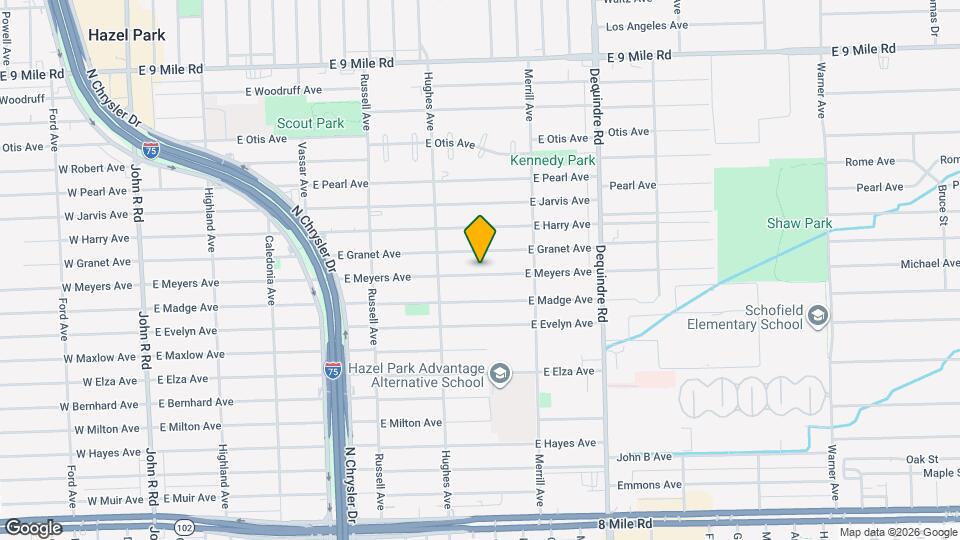 1513 E Meyers Ave Map and Location Details