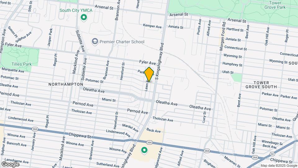 3400 Lawn Ave Map and Location Details