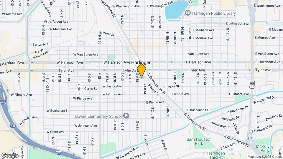 109 W Polk St Mapa y Detalles de la Ubicación