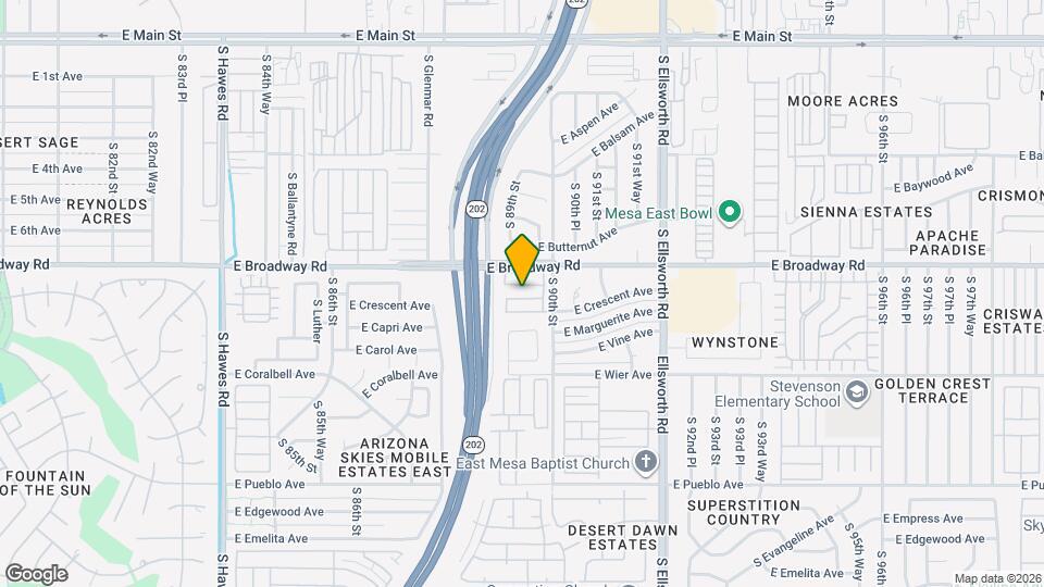 8930 E Capri Ave Mapa y Detalles de la Ubicación