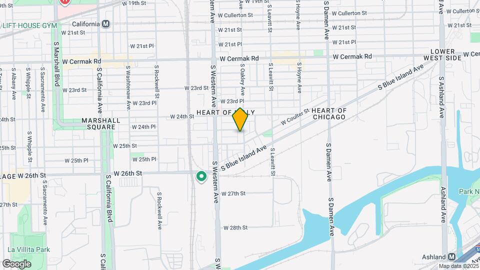 2440 S Oakley Ave, Unit 1 Map and Location Details