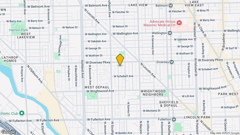 2737 N Wayne Ave, Unit 1S Map and Location Details