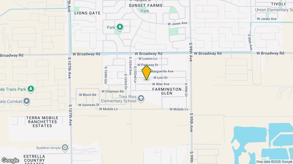 10208 W Wier Ave Mapa y Detalles de la Ubicación