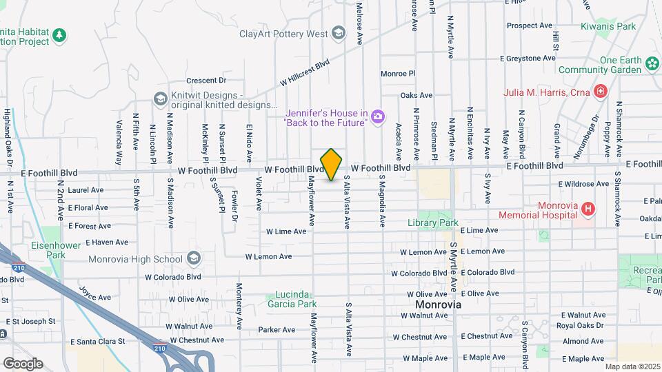 425 Linwood Ave Mapa y Detalles de la Ubicación