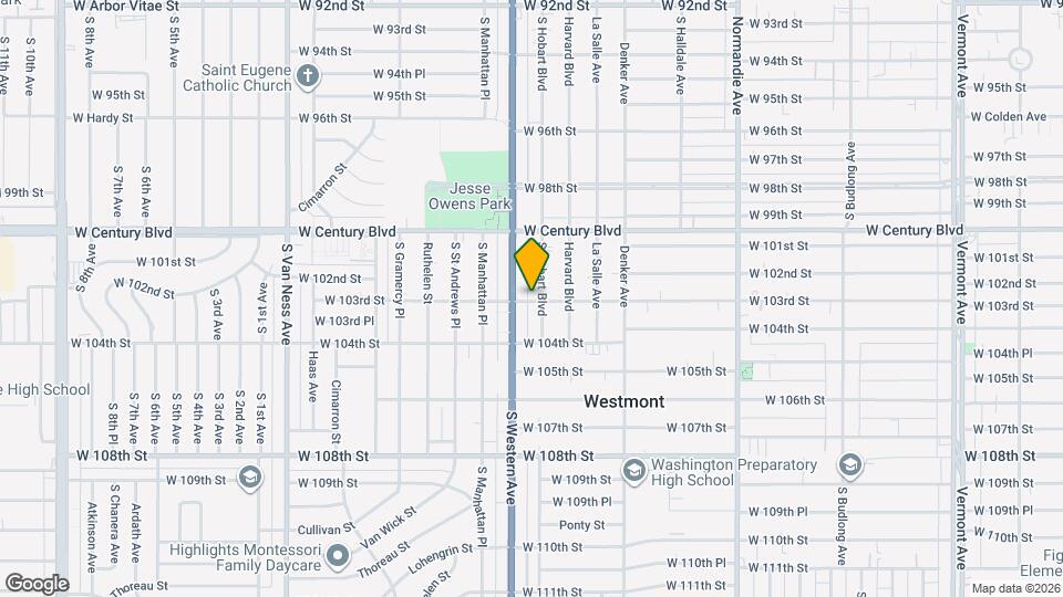 1757 W 103rd St Map and Location Details