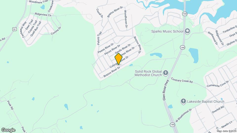 3320 Brazos River Dr Mapa y Detalles de la Ubicación