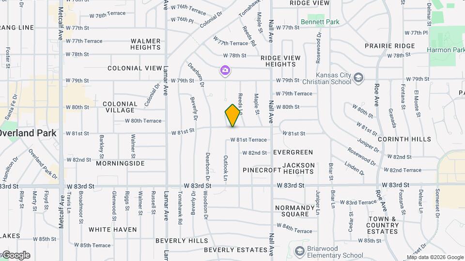 5801 W 81st St Map and Location Details