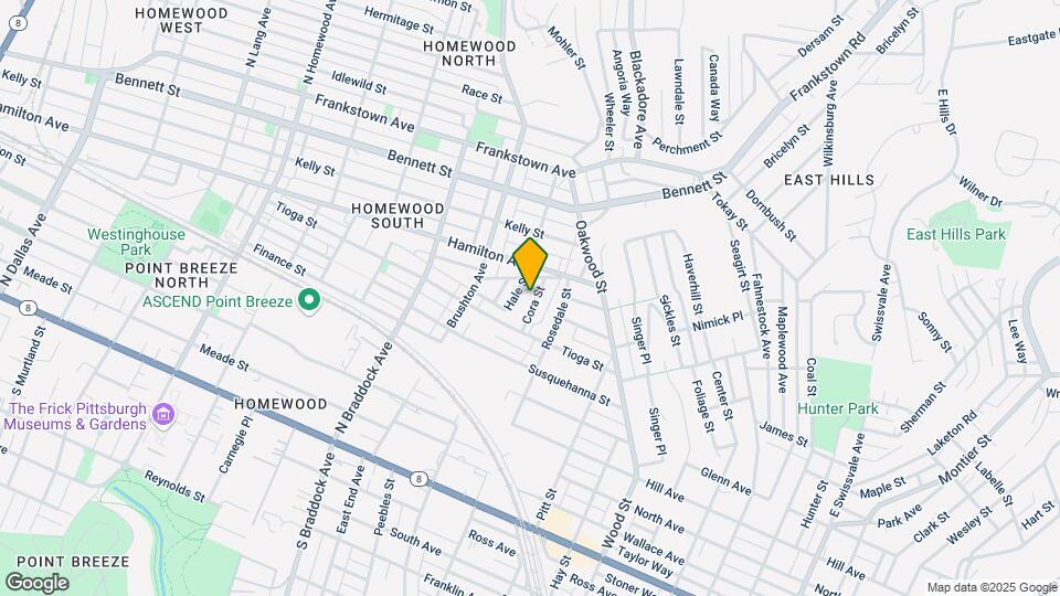 525-543 Cora St Mapa y Detalles de la Ubicación