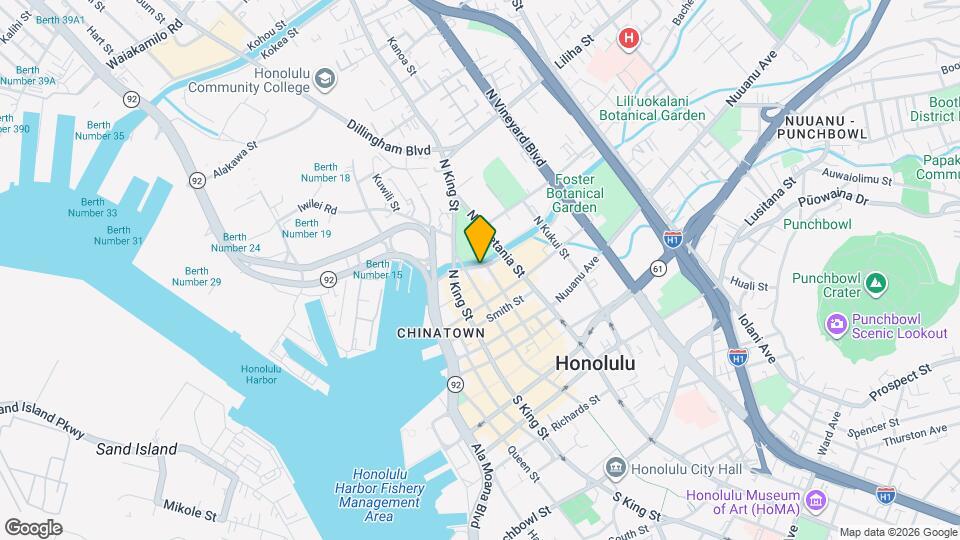175 N Pauahi St Map and Location Details